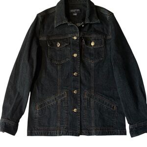 Jones New York Black Denim Jacket